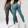 Legginsy damskie 2PCS Kobiety do mycia nóg spodnie do jogi Bubble Dno Push Up Fitness Nogi wysokie talia Dokręcenie bezszczotkowania bezproblemowe nogi 230728