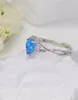 2023 popolare europeo e americano S925 argento sterling naturale blu Aobao micro diamante anello in oro rosa anello di moda per le donne