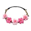 Hair Clips Wedding Floral Headband Women Flower Hairband Garland Girls Crown Wreath Party Headpiece Accessories