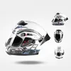 JIEKAI casque de moto homme course d'hiver quatre saisons personnalité de sécurité universelle casque intégral282i