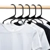 Hangers Racks 10/20 black and white hangers PP plastic anti slip dry hangers wardrobe coats adult hangers 42CM 230728