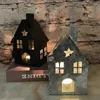 Ljushållare Small House Holder Rustic Decoration Tealight Country Farmhouse Tabletthyllning TEA LIGHT