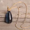 Charms Natural Gems Stone Drop Pendant Necklace For Women Tiny Chip Beads Chains Choker Fashion Friendship Jewelry Dropship 230727