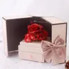Papier Cadeau Double Porte Savon Boîte à Fleurs Bijoux Rouge à Lèvres Créatif Saint Valentin Noël