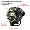 Iluminação da motocicleta LEEPEE LED da motocicleta Angel Eyes 125 W DRL 2 Pcsset Holofotes da motocicleta Faróis da motocicleta Lâmpada auxiliar LED U7 Farol x0728