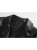 Kadınlar Suits Blazers Trafo Siyah Sahte Deri Blazer Kadın Eril Kadın Blazer Set Office Sıradan Blazer Kadın Sonbahar Uzun Kollu Kadın Ceket 230727