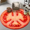 Tapis rond salon tapis fruits Orange citron tapis chambre cuisine entrée porte tapis décor à la maison tapis Moda R230728