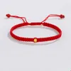 Charm armband handgjorda röda rep vävda armband för män kvinnor etniska tibetanska buddha vänner älskare gåvor