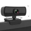 웹캠 2K 컴퓨터 웹 카메라 마이크 회전식 웹캠 비디오 카메라 데스크탑 컴퓨터 비디오 카메라