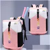 Bolsas ao ar livre Pro Series Mochila esportiva acolchoada Badminton Saco de raquete de tênis com compartimento para sapatos para mulheres e homens 230625 Drop Delivery Otdkc