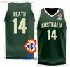 Maillots de basket-ball australiens 2023 7 Joe Ingles 5 Patty Mills 10 Matisse Thybulle 8 Matthew Dellavedova 1 Dante Exum Nick Kay 13 Jock Landale 6 Josh Giddey Cooks Daniels