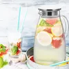 Dinnerware Sets Iced Tea Pitcher Beverage Serveware Clear Teapot Coffee Spout Refrigerator