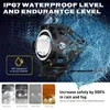 Motorfietsverlichting Extra motorfiets Led-mistlampen Schijnwerpers Flitser Extra koplamp voor elektrische motorfiets Lamp U7 Moto Angel Eyes-lens x0728