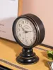 Table Clocks Living Room Bedroom Top Clock Creative Bedside Ornament Seat