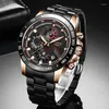 Montres-bracelets LIGE Hommes Montre Top Quartz Business Pour Sports Lumineux Étanche Reloj Hombre Box