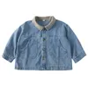 Chaquetas Ropa para niños Niñas Jean Jacket Boys Solid Casual Loose Pocket Coat 230728