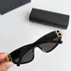 Designer de mode lunettes de soleil polarisées petit oeil de chat pour hommes et femmes lentille miroir polygone BB Logo Cateye lunettes de soleil Bb0095S