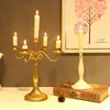 Ljushållare europeisk järnnostalgisk ljusstake Creative Table In Dining Room Decoration Romantic Retro Home Candlelight Dinner