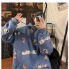 Heren Hoodies Sweatshirts Japanse Cartoon Gedrukt Heren Hoodie Y2K Straat Vintage Trend Anime Kostuum Paar Losse Sweatshirt Harajuku Casual Hoodie Jas 230727