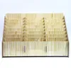 Wooden Storage Box Creative Desktop Office Meeting Finishing Grid Multi Cell Phone Rack Shop Display Organizer Mobile Phone Manage236P