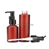 Verpakking Flessen Lege Amber Glazen Fles Portable Lotion Spray Pomp Container 15Ml 30Ml 60Ml 100Ml make Up Cosmetische Sample Drop Delive Otrfv