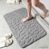 Carpets Foot Mat Coral Fleece Floor Mat Household Memory Embroidered Bathroom Thickened Floor Mat Door R230728