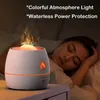 Umidificador de aromaterapia 2 em 1/umidificador de chama/máquina de aromaterapia de chama/luz noturna colorida/máquina de aromaterapia ultrassônica