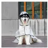 Vêtements pour chiens imperméable extérieur vêtements pour animaux de compagnie transparents manteau imperméable léger pour petits moyens grands chiens combinaison accessoires
