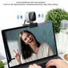 Webcams Webcam 1080P réduction du bruit double Microphone prise rotative caméra PC pour ordinateur portable de bureau chat vidéo R230728