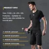 Autres articles de sport 5 pièces/ensemble survêtement pour hommes Gym Fitness Compression costume de sport vêtements course Jogging vêtements de sport exercice collants d'entraînement 230728