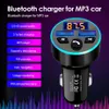 Bluetooth 5 0 QC 3 0 3 1A Quick Charge TF Card U-Disk MP3 Player Phone Accessories FM Transmitter Car Charger LED Light Ring242p