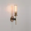 Luminária de parede estilo americano de cobre quarto de cabeceira TV corredor B entrada sofisticada Lux vidro pequenas luzes