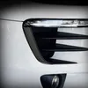 Accesorios para porsche macan 2014-2020 fibra de carbono faro delantero ceja tiras de ajuste exterior pegatinas modificadas estilo de coche 1806