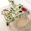 Tovaglia Regalo primaverile ed estivo Tovaglia con stampa floreale e floreale Tovaglia rettangolare Tovaglia estiva Decorazione per feste Decorazione per feste R230726