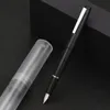 Fountain Pens Jinhao 80 Series Fiber Black Fountain Pen Fine 0,38 mm NIB Writing 230727