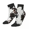 Men's Socks Cow Hide Short Unique Casual Breatheable Adult Ankle