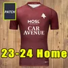 23 24 FC Metz Futbol Formaları Vagner Boulaya Niane 2023 2024 Maillot de Foot Centonze Delaine Sarr Nguette Evde Üçüncü Futbol Gömlek Erkek Üniformaları Kalsiyo Udol Yade