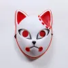 Party Masks Demon Slayer Tanjirou Mask Sabito Mascarilla Anime Makomo Cosplay Masques Halloween Costume Mascaras LED ZT07