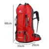 屋外バッグ60L屋外バックパックキャンプクライミングバッグ防水登山ハイキングバックパックモルスポーツバッグクライミングリュックサック230728