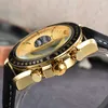 Vintage Three Eye Dial Classic Fashion Economical Collection Men Watch Economy Designer Luxury Men Watch Quartz Maen Man Watch No Box