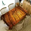 Toalha de Mesa 3D Mangue Floresta Árvore Paisagem Padrão Toalha de Mesa Retangular Toalha de Mesa para Decoração de Casamento Mesa de Festa de Piquenique R230726