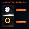 Illuminazione per moto 3INCH 20W Moto LED Angel Eye Work Light Bar Spot Lamp Offroad Car Boat Truck SUV Pickup 12V 24V Driving Fendinebbia Faro x0728