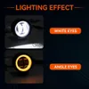 Motorradbeleuchtung 3 Zoll 20 W Motorrad LED Angel Eye Arbeitslicht Bar Spot Lampe Offroad Auto Boot LKW SUV Pickup 12 V 24 V Fahren Nebelscheinwerfer Scheinwerfer x0728