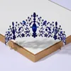 Hair Clips Itacazzo Bridal Headwear Blue-Colour Ladies Exquisite Party Crown Birthday Tiaras