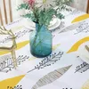 Table Cloth Simple Leaf Pattern Tablecloth Plant Garden Tablecloth Background Cloth Tablecloth Home Decoration Living Room Table Tablecloth R230731