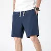 メンズショーツ2023メンサマーカジュアルストレート男性ファッションコットンビーチショートパンツキャンディーカラープラスサイズ5xl