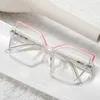 Sonnenbrille Mode Frauen Quadratische Anti Blaues Licht Gläser Für Männer Bunte Retro Rahmen Klare Linse Lesen Allgemeine Optik Brillen