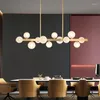 Kroonluchters Modern Minimalistisch Restaurant Kroonluchter Verlichting Luxe Creatieve Magische Bonen Lamp Strip Bar Eettafel