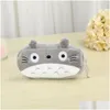 Pencil Bags Wholesale 15 Pcs Lot Cartoon Totoro Style Plush Zipper Cosmetic Bag Pouch Writing Supplies Office School Supplies169H Dr Dhcy5