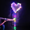 Ny LED Bobo Luminous Balloon Transparent 3M Colorful Lights Balls Christmas Wedding Party Decor Gifts Tree Unicorn Star Shape 0728